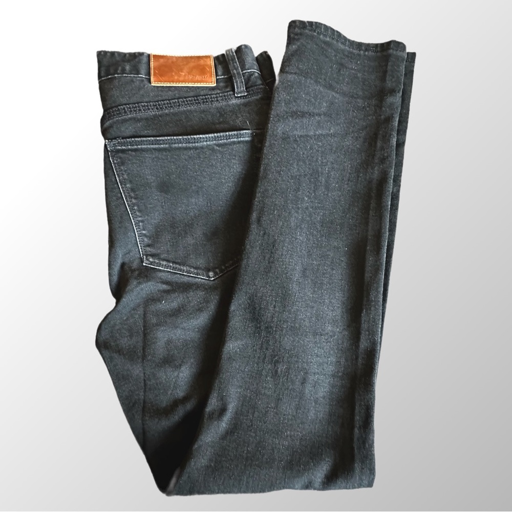 Madewell High Riser Jeans Womens 27 Black Skinny High Waist Stretch Denim